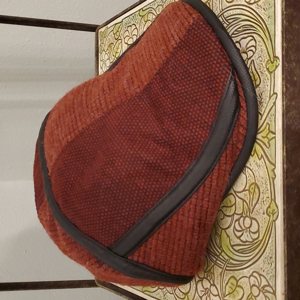Jamont Fashion Cap 1992 Vintage Red Warm Flat England Style Beret Visor